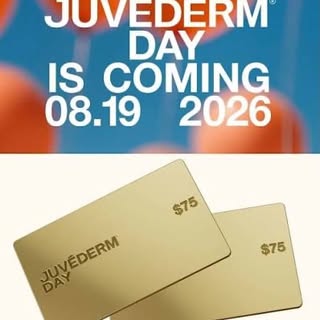 ✨ JUVÉDERM® DAY IS ALMOST HERE! ✨

The biggest filler savings event of the year is back! Mark your c