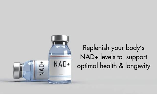 NAD+ is a coenzyme your cells use for energy production. Levels decline with age, which is why it's 
