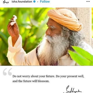 I #focus on only #now what I am doing.
#beingaware #sadhguruquotes