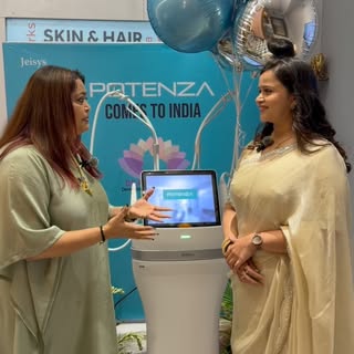 We were at Dr. Pallavi Sule’s clinic at the launch party of her latest, one of its kind machines!
He