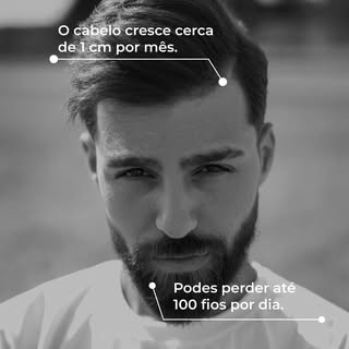 💡 #ScalpTips 

Sabias que o teu cabelo cresce, em média, 1 cm por mês? 💇‍♂
E que é perfeitamente n