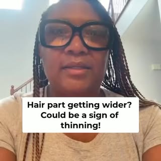 Many women notice changes in their hair before they understand what those changes mean.

A wider par