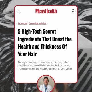 Hair health is evolving — and @menshealthmag is taking notice. 💪
I was featured in ⭐️ @thebrianunde