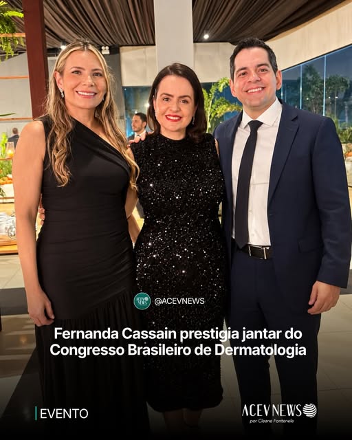 A médica Fernanda Cassain, especialista em medicina estética, esteve entre os convidados do jantar p