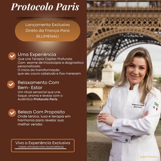 A tecnologia dos salões parisienses chegou a Blumenau!
Viva o luxo, a elegância e o cuidado do Proto