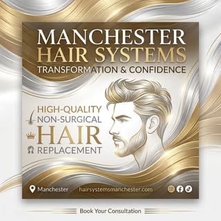 Regain your confidence with a seamless, natural look. 💈✨

​At Manchester Hair Systems, we specializ