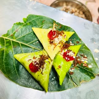 “Enjoying authentic Banarasi paan in the heart of Banaras—where tradition wraps itself in every bite