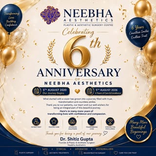 Celebrating 6 Years of Neebha Aesthetics 🎉

Today, we proudly celebrate 6 incredible years of Neebh