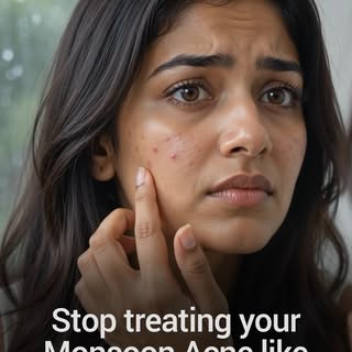 Rainy days, rainy breakouts? ☔ Monsoon acne hits different than summer pimples. Protect your skin ba