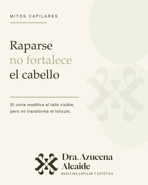 Raparse no fortalece el cabello

Raparse o cortar el pelo muy corto no aumenta su grosor, su velocid