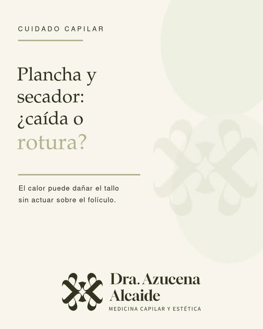 Plancha y secador: ¿caída o rotura?

El calor excesivo afecta principalmente al tallo capilar: puede
