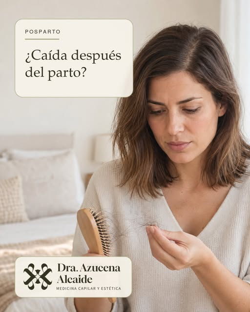 ¿Caída después del parto?

Es frecuente notar una caída intensa unos meses después de dar a luz. Dur