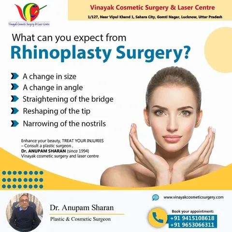 Patients expect improved nasal appearance and function after rhinoplasty surgery, aiming for enhance