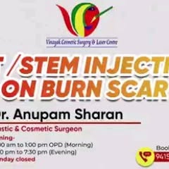 Fat or stem cell injections on burn scars offer a promising approach to improve skin texture and app