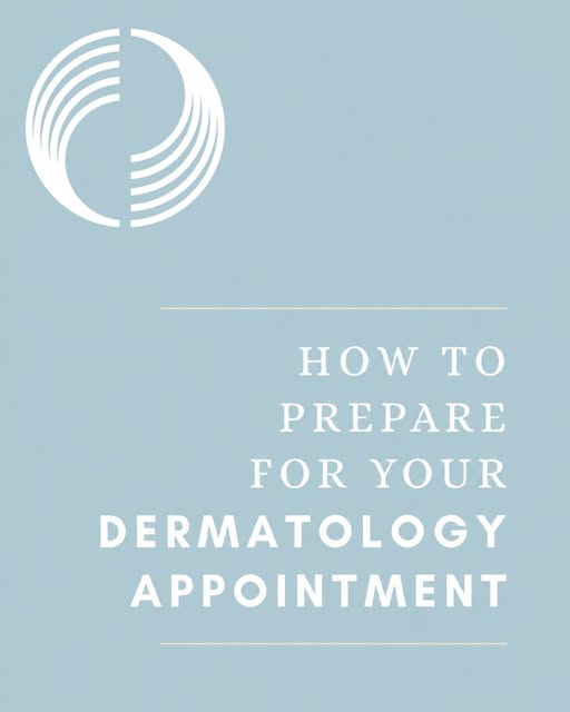 A little preparation can help you get the most out of your dermatology appointment. 💙

From arrivin