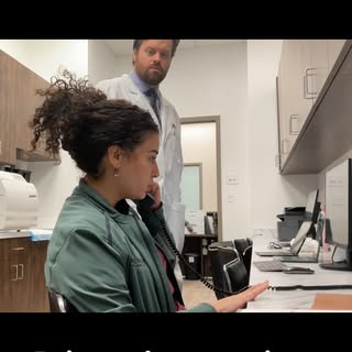 Had to jump on this trend 🤡
S/o Dr. Eyre for being a good sport 🫶🏽

Patient Experience is our cor