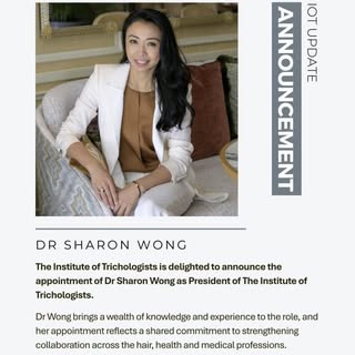 The Institute of Trichologists is delighted to announce the appointment of Dr Sharon Wong as Preside