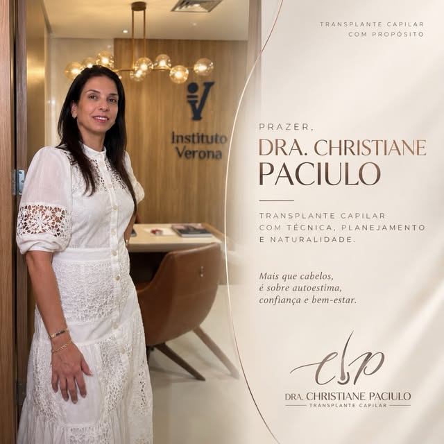 Prazer, sou a Dra. Christiane Paciulo. 🤎

Minha atuação no transplante capilar parte de um princípi