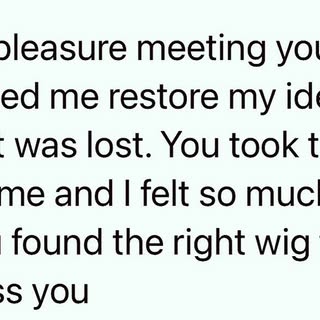 Today, I had the honor to help a brave woman dealing with the hair loss part of her cancer journey. 
