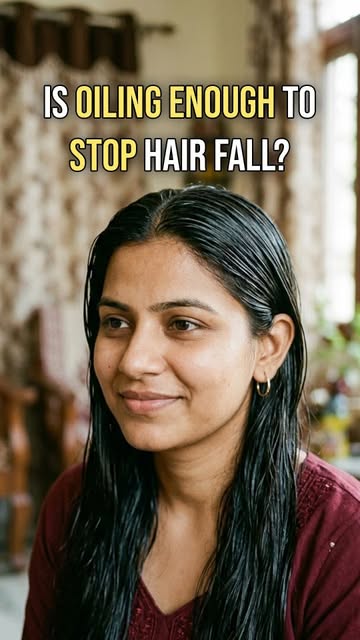 Is oiling really enough to stop hair fall? 👀

Oiling can keep your hair conditioned and help with d