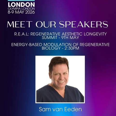 We are honored to announce our incredible Dr.Sam van Eeden will be speaking at the  R.E.A.L: Regener