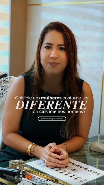 Quando falamos em calvície, muita gente imagina apenas o padrão masculino.

Mas nas mulheres ela cos