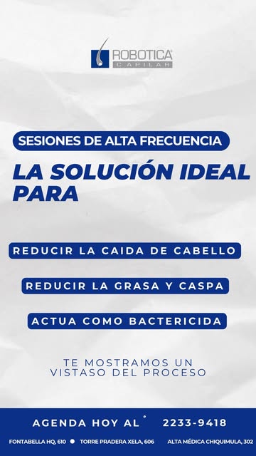 Si sufres de caída, exceso de grasa o caspa constante... tienes que conocer este proceso. 👆
La Alta