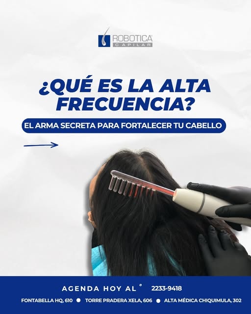 ¿Sientes que tu cabello está más débil o notas exceso de caída? 🤔 La Alta Frecuencia es el "arma se