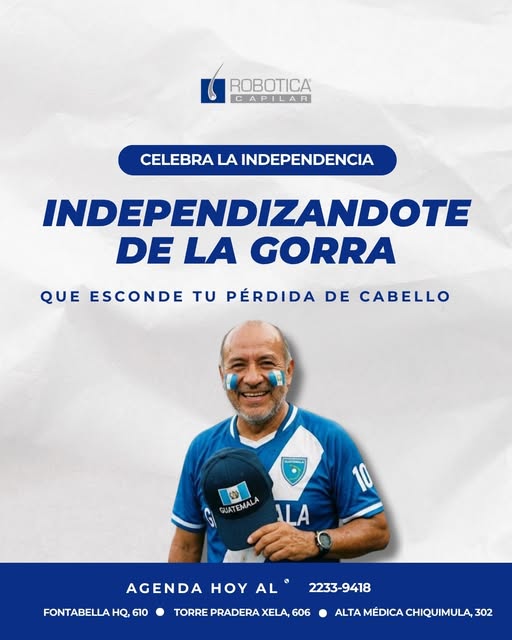 ¡Que viva la independencia... pero de la gorra! 🧢❌
 ¿Listo para dejar de esconder tu pérdida de cab