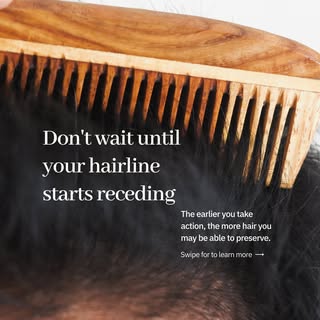 🛏️ Noticing more hair on your pillow, 🚿 in the shower, or 🪮 on your comb lately?

Early hair loss