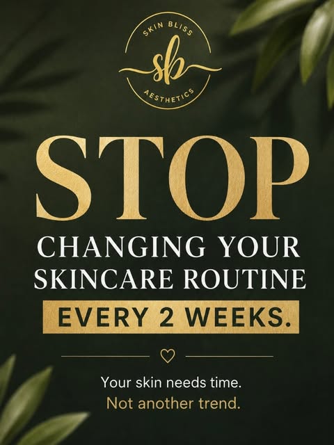 STOP CHANGING YOUR SKINCARE ROUTINE EVERY 2 WEEKS
Your skin needs consistency, patience & time to sh