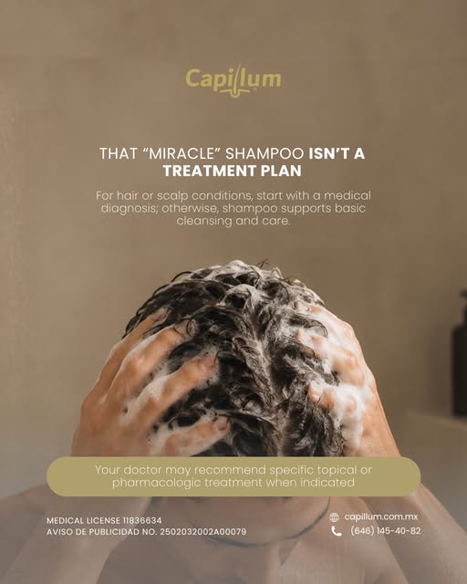 A shampoo can support scalp hygiene, but it cannot replace a medical diagnosis or a personalized hai