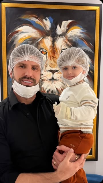 Ajudando o papai no trabalho!