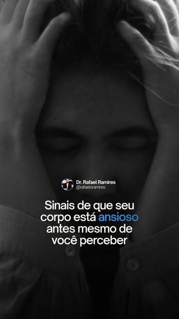 A ansiedade nem sempre começa com um pensamento do tipo “estou ansioso”.

Muitas vezes, o corpo perc