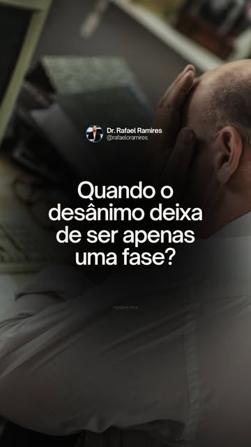 Desânimo todo mundo sente. Mas quando ele não passa e começa a roubar sua energia, prazer e foco, é 