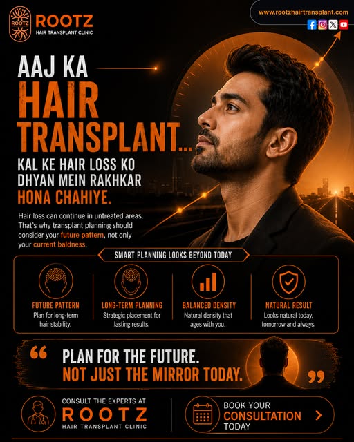 Hair Transplant sirf aaj ke look ke liye nahi—apne future hair ko smartly plan karke paayein natural