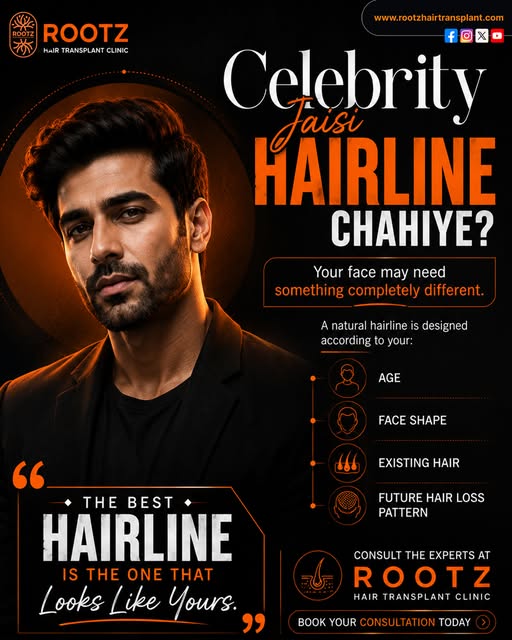 Look wahi khaas, jab Hairline ho bilkul natural!✨ Ek better Hairline, ek better first impression — a