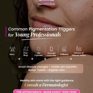 Pigmentation showing up unexpectedly? Here's what could be behind it

#armoraaskinclinic#pigmentatio