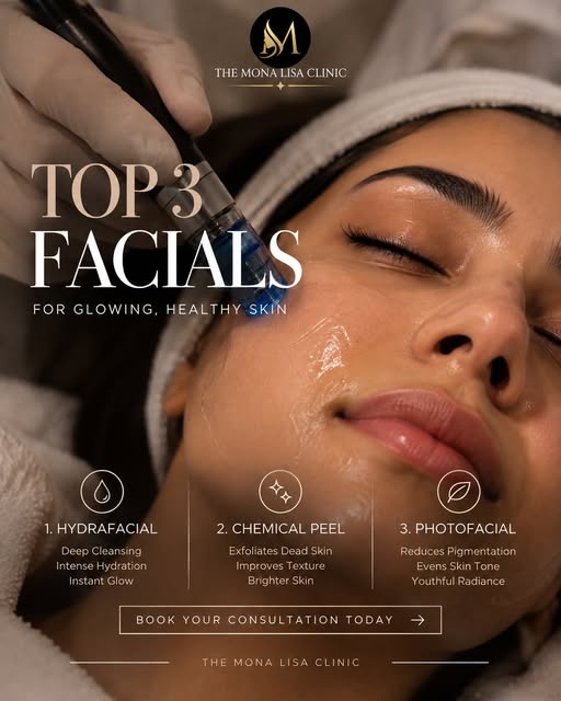 Glow isn’t one-size-fits-all. ✨ The right facial depends on what your skin actually needs.

💧 Hydra