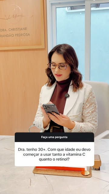 Se você tem 30 + e quer saber se VITAMINA C e RETINOL são para você : não é a idade, mas se a sua pe