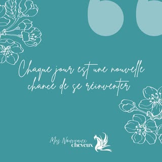 Chaque jour est une nouvelle chance de se réinventer." ✨

Perdre ses cheveux peut être une épreuve, 
