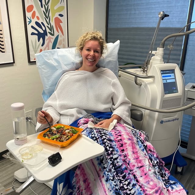 When you come in for a Coolsculpting treatment, ensure you bring something to do.

One of my patient
