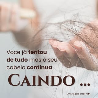 “Já usei de tudo e meu cabelo continua caindo.”

Se essa frase parece familiar, saiba que você não e