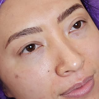 In Love with these Brows.... Before and After of these NANO BROWS... yes We do this💯💪... No FILTER