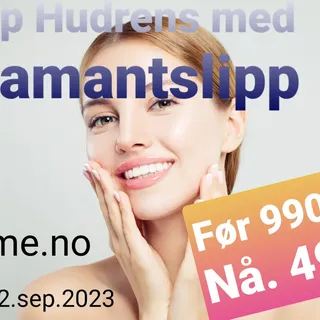 Diamantslip - Den Ultimat Behandlingen Etter Sommertiden!"
Fo Huden til à Glade Etter Sommeren. 
Som