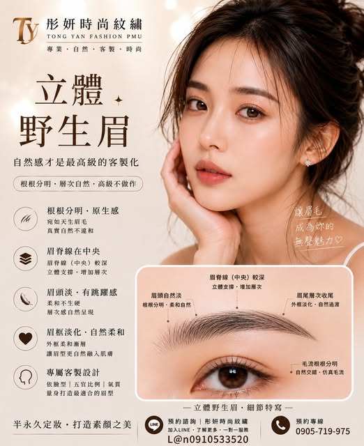 【✨ 自然，才是最高級的客製化】

真正好看的眉毛，不是讓人一眼看出「做了眉毛」，
而是讓妳整張臉變得更精緻、更有精神。

在 彤妍時尚紋繡創業學院，阮老師堅持：

「每一張臉，都應該有一對真正屬於自