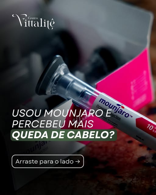 Percebeu aumento da queda de cabelo depois de iniciar o Mounjaro ou durante um processo de emagrecim