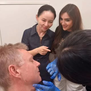 POV: Two doctors seriously analysing injector techniques… 
Reality: no one was taking us seriously �