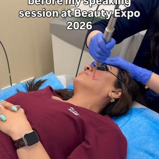 Fotona 3D to prep my skin before my speaking session at Beauty Expo 2026