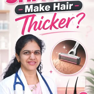 ✨ **Does shaving make your hair grow back thicker? 🤔✂️**

❌ **Myth Alert!**

Shaving does **not** c